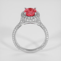 2.50 Ct. Padparadscha Sapphire Ring, Platinum 950 3