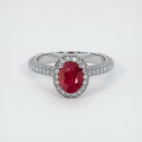 Pave Ruby Ring 1.28 Ct., Platinum 950 Preview