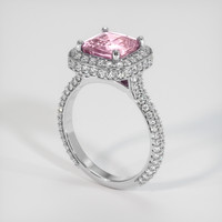 3.50 Ct. Pink Sapphire Ring, Platinum 950 2