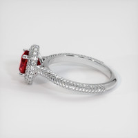 0.83 Ct. Ruby Ring, Platinum 950 4