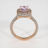 3.07 Ct. Pink Sapphire Ring, 14K Rose Gold 3