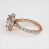 3.07 Ct. Pink Sapphire Ring, 14K Rose Gold 4