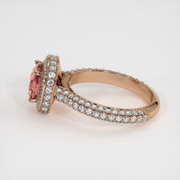 2.02 Ct. Padparadscha Sapphire Ring, 14K Rose Gold 4