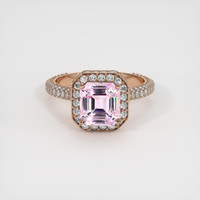 3.11 Ct. Pink Sapphire Ring, 14K Rose Gold 1