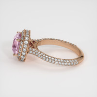 3.11 Ct. Pink Sapphire Ring, 14K Rose Gold 4