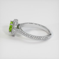 1.03 Ct. Green Demantoid Garnet Ring, 10K White Gold 4