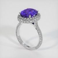 4.42 Ct. Gemstone Ring, 14K White Gold 2