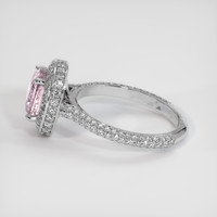3.07 Ct. Pink Sapphire Ring, 14K White Gold 4