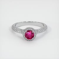 Ruby Ring 0.55 Ct., 14K White Gold Preview