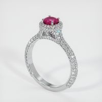 Ruby Ring 0.55 Ct., 14K White Gold Preview