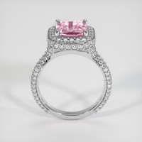 3.50 Ct. Pink Sapphire Ring, 14K White Gold 3
