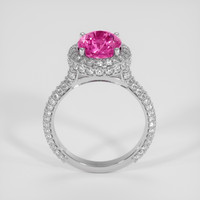3.09 Ct. Pink Sapphire Ring, 14K White Gold 3