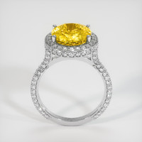 7.92 Ct. Yellow Sapphire Ring, 14K White Gold 3