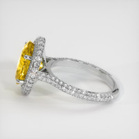 7.92 Ct. Yellow Sapphire Ring, 14K White Gold 4