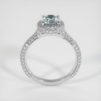 1.06 Ct. Greyish Blue Sapphire Ring, 14K White Gold 3