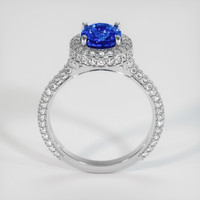 3.04 Ct. Blue Sapphire Ring, 18K White Gold 3