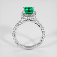 1.53 Ct. Emerald Ring, 18K White Gold 3