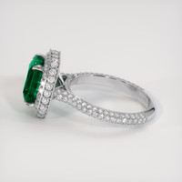 2.87 Ct. Emerald Ring, 18K White Gold 4
