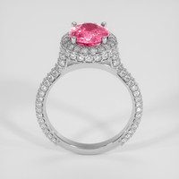 2.02 Ct. Padparadscha Sapphire Ring, 18K White Gold 3