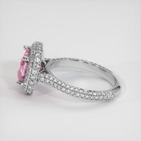 3.50 Ct. Pink Sapphire Ring, 18K White Gold 4
