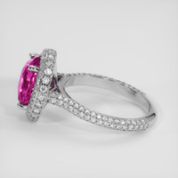 4.03 Ct. Pink Sapphire Ring, 18K White Gold 4