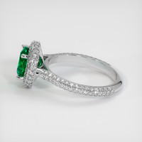 1.57 Ct. Emerald Ring, 18K White Gold 4