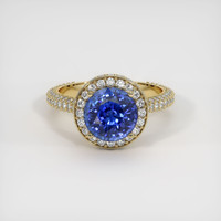 4.14 Ct. Sapphire Ring, 18K Yellow Gold 1