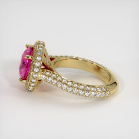 4.57 Ct. Pink Sapphire Ring, 18K Yellow Gold 4