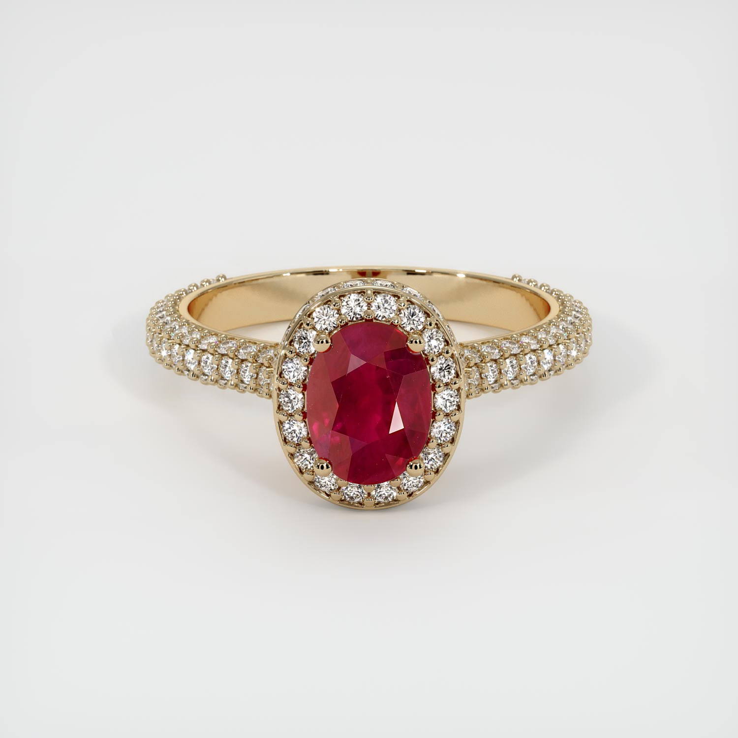 Natural ruby ring hot sale yellow gold