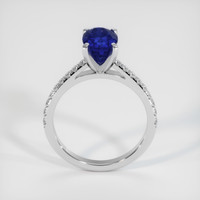 2.04 Ct. Blue Sapphire Ring, Platinum 950 3