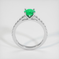0.77 Ct. Emerald Ring, Platinum 950 3