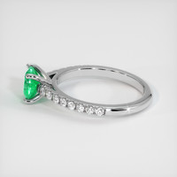 0.77 Ct. Emerald Ring, Platinum 950 4