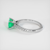 0.97 Ct. Emerald Ring, Platinum 950 4