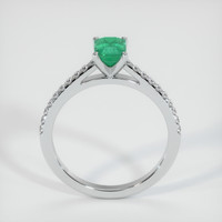 0.88 Ct. Emerald Ring, Platinum 950 3