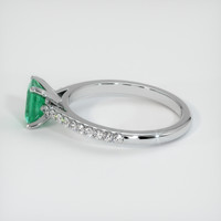 0.88 Ct. Emerald Ring, Platinum 950 4