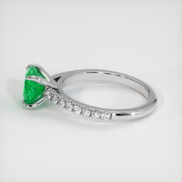 1.10 Ct. Emerald Ring, Platinum 950 4