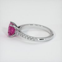 1.26 Ct. Pink Sapphire Ring, Platinum 950 4