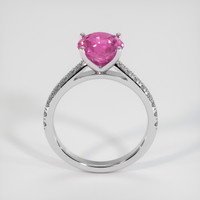 2.66 Ct. Pink Sapphire Ring, Platinum 950 3