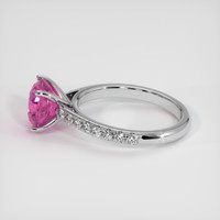 2.66 Ct. Pink Sapphire Ring, Platinum 950 4
