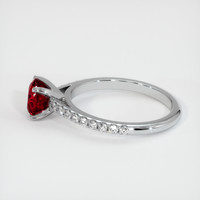 1.30 Ct. Ruby Ring, Platinum 950 4