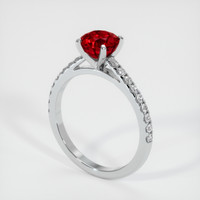 1.56 Ct. Ruby Ring, Platinum 950 2