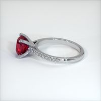 2.17 Ct. Ruby Ring, Platinum 950 4