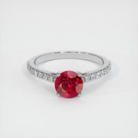 1.51 Ct. Ruby Ring, Platinum 950 1