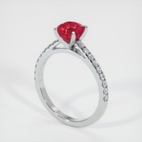 1.51 Ct. Ruby Ring, Platinum 950 2