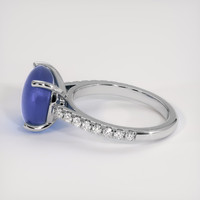 6.36 Ct. Blue Sapphire Ring, Platinum 950 4