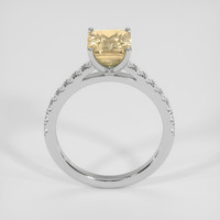 2.76 Ct. Peach Sapphire Ring, Platinum 950 3