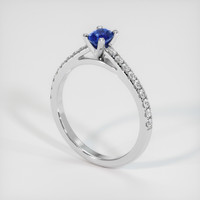 0.48 Ct. Sapphire Ring, Platinum 950 2