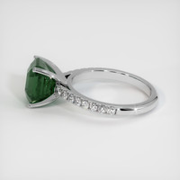 3.66 Ct. Green Sapphire Ring, Platinum 950 4