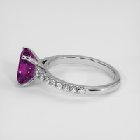 2.93 Ct. Pinkish Purple Sapphire Ring, Platinum 950 4