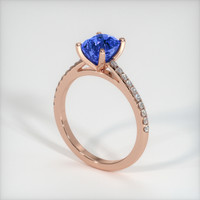 2.32 Ct. Blue Sapphire Ring, 14K Rose Gold 2